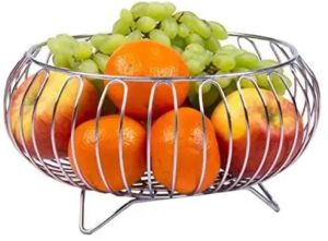 Stainless Steel Round Fruit Basket