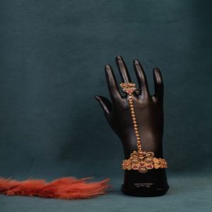 Butterfly Floral Chain Designer Hathphool Bracelet