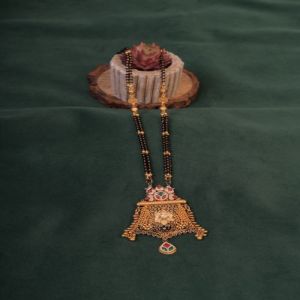 Ethnic Meenakari Temple Mangalsutra