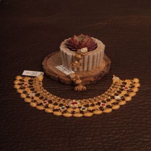 Layered Coin Collar Necklace Set