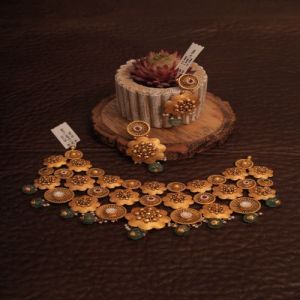 Royal Blossom Cluster Necklace Set