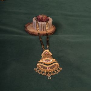 Royal Filigree Meenakari Temple Mangalsutra