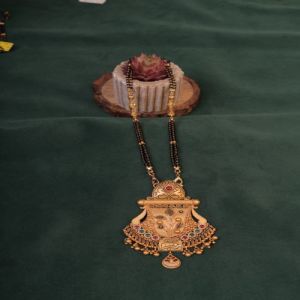 Traditional Peacock Temple Mangalsutra