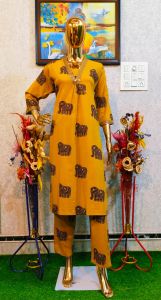 Ladies Yellow Suit