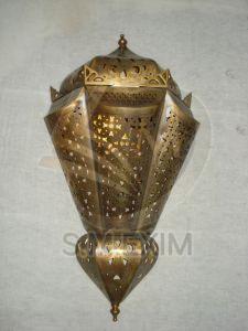 Brass LED Arabic Morocccan Wall Lamp