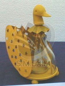 Decorative Metal Duck Shaped Tealight Lantern