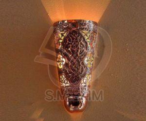 Handmade Moroccan Style Brass Wall Sconce
