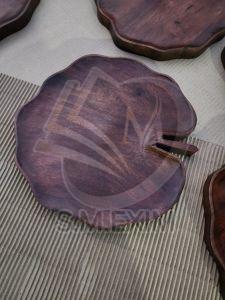 Wooden Decorative Leaf Shape Serving Tray