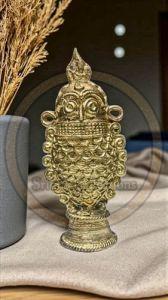 Dhokra Brass Owl Showpiece