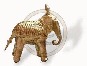 Dhokra Brass Elephant Showpiece