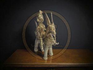 Dhokra Brass Tribal Horse Rider