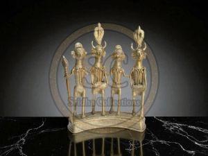 Dokra Art Brass Tribal Figurines Set