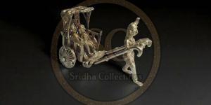 Dhokra Brass Rickshaw Puller