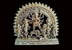 Dokra Artwork Brass Durga Idol