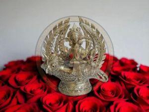 Brass Dhokra Handmade Laxmi Idol On Owl