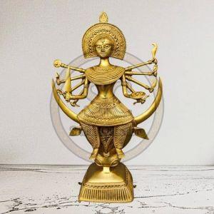 Brass Dhokra Handmade MA Durga Statue