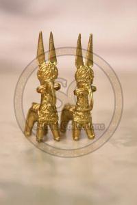 Brass Horse Pair Dhokra Art