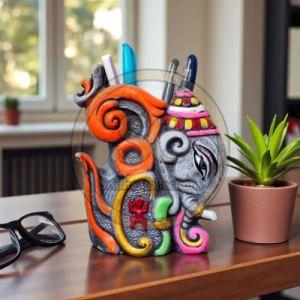 Decorative Terracotta Clay Ganesha Pan Holder