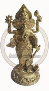 Dokra Art Brass Standing Ganeshji Idol