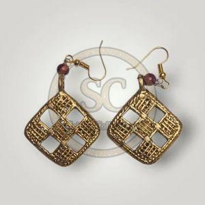 Elegant Handcrafted Brass Earrings