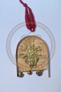 Ethnic Brass Durga Pendant