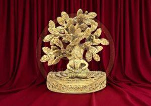 Handcrafted Brass Buddha Idol for Peace &AMP; Serenity