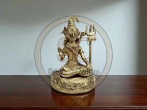 Handcrafted Dhokra Brass Lord Shiva Idol