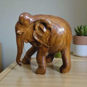 Handicraft Wooden Elephant Statue