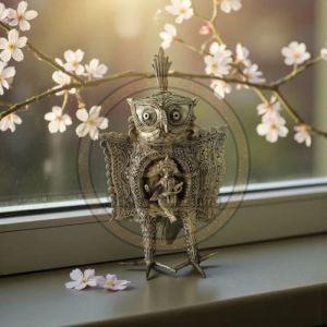 Handmade Dhokra Brass Owl Showpiece