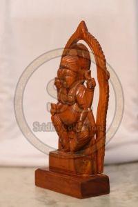 Wooden Lord Ganesha Statue