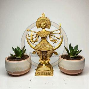 Brass Dhokra Handmade MA Durga Statue