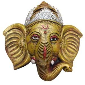 Terracotta Ganesha Face Wall Hanging