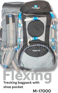 Flexing Rucksack Travel Bag With Shoe Pocket