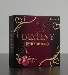 Destiny Cherry Flavour Dotted Condom