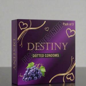 Destiny Grape Flavour Dotted Condom
