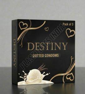 Destiny Vanilla Dotted Condom