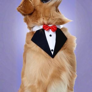 Furryfits Black Tux Dog Bandana