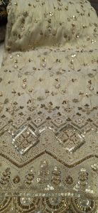 Ladies Tissue Silk Cutdana Daman Fabric