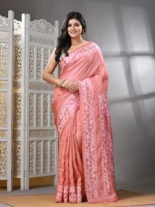 Ladies Handwoven Pure Tussar Silk Saree