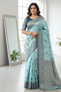 Ladies Printed Pure Tussar Silk Saree