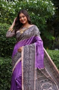 Ladies Traditional Pure Tussar Silk Saree
