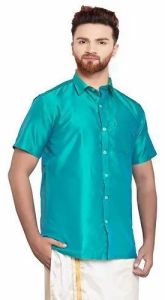 Mens Premium Tussar Silk Shirt