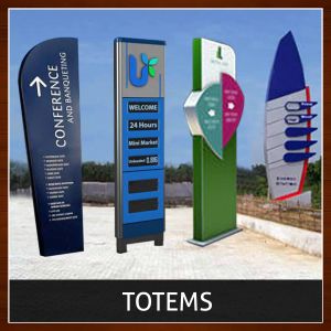 advertising totems sign