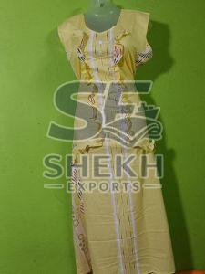 Ladies Minimal Chic Printed Cotton Nighty