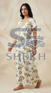 Ladies Grace Fit Printed Cotton Nighty