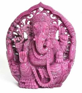 Ruby Ganesha Statue