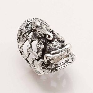 Sterling Silver Lord Ganesha Ring