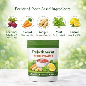 Trufresh Amrut Natural Detox Powder 100g Herbal Detox Drink for Digestion, Metabolism &AMP; Daily Wellness