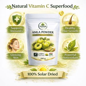 Trufresh Amrut Amla Powder 100g Solar Dried Indian Gooseberry Vitamin C Rich Immunity Booster