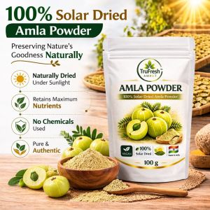 Trufresh Amrut Amla Powder 100g Solar Dried Indian Gooseberry Vitamin C Rich Immunity Booster